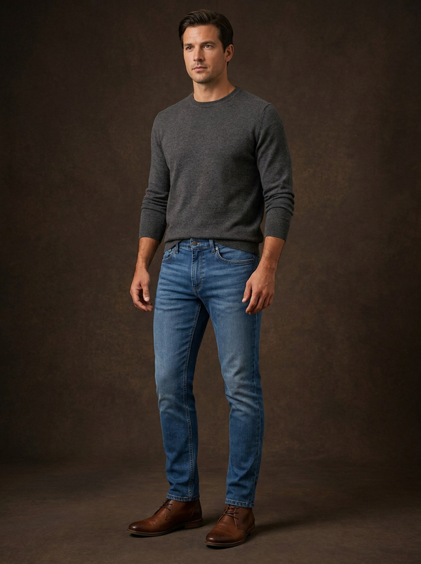 Calvin Klein Jeans Men's Slim Fit Stretch Denim — Editorial catalog photo aligned to brand reference styling; primary product image for search and accessibility.