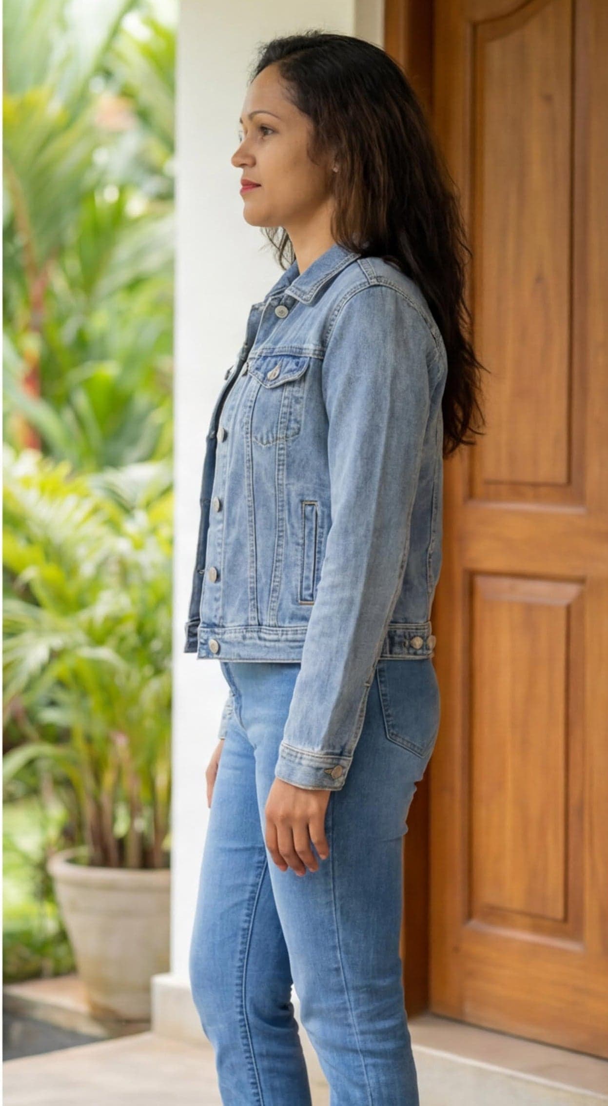 Light blue denim jacket