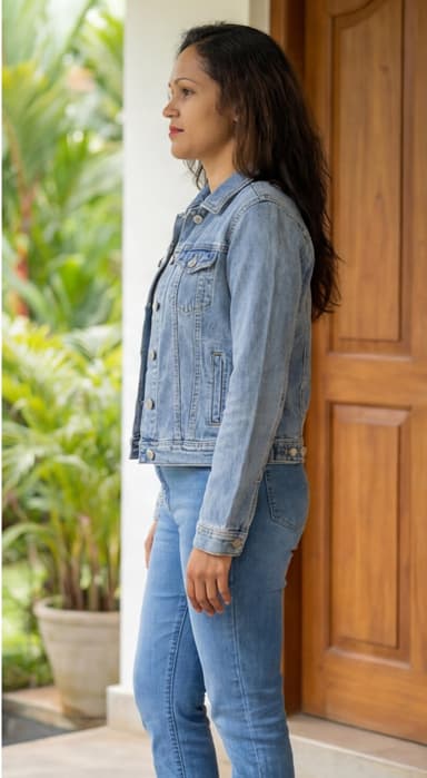 Light blue denim jacket