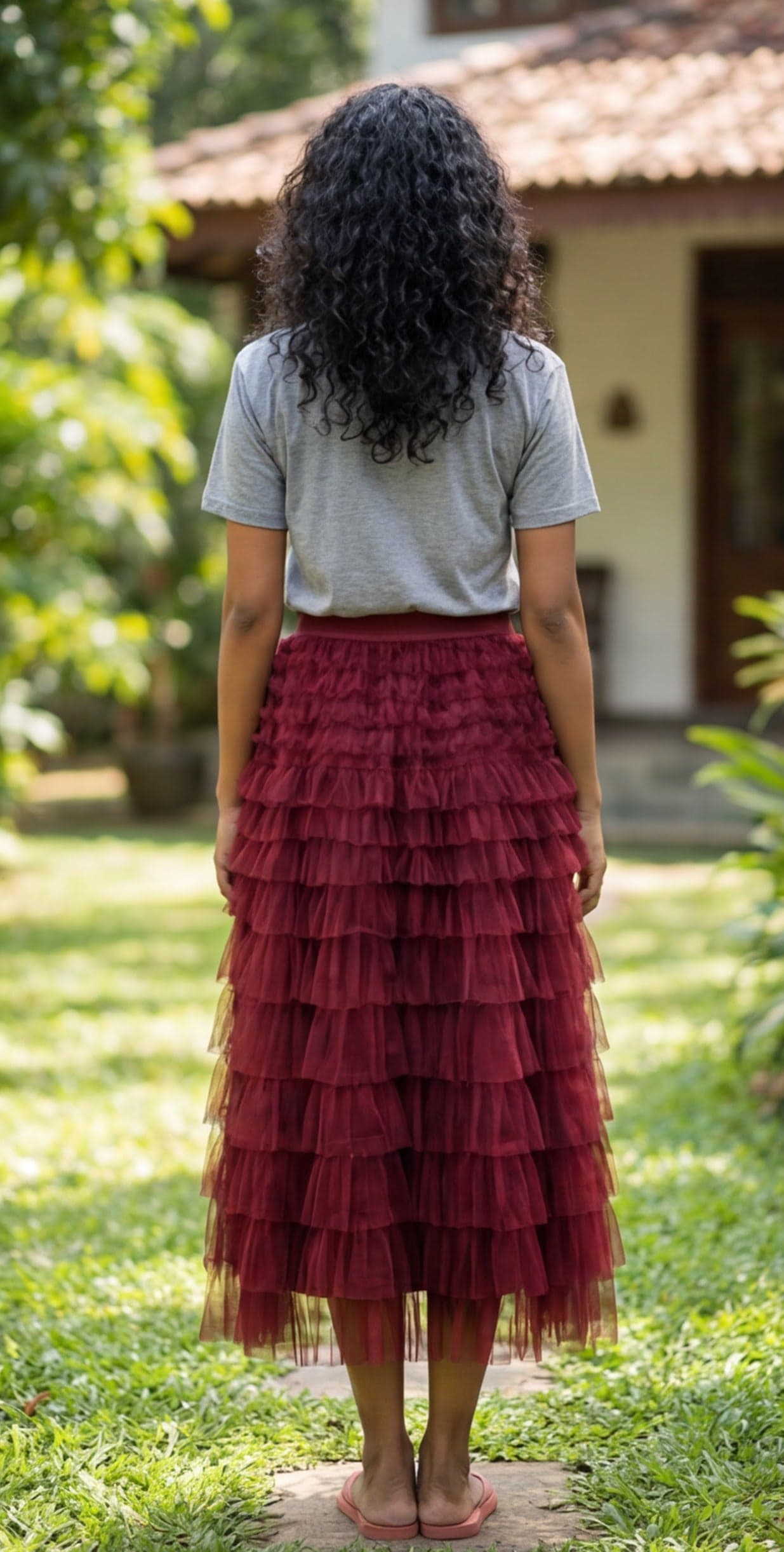 Merun Ruffle Skirt — image 5