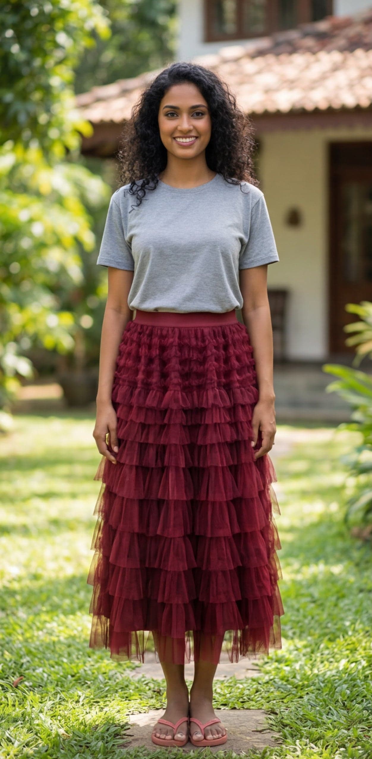 Merun Ruffle Skirt — image 3