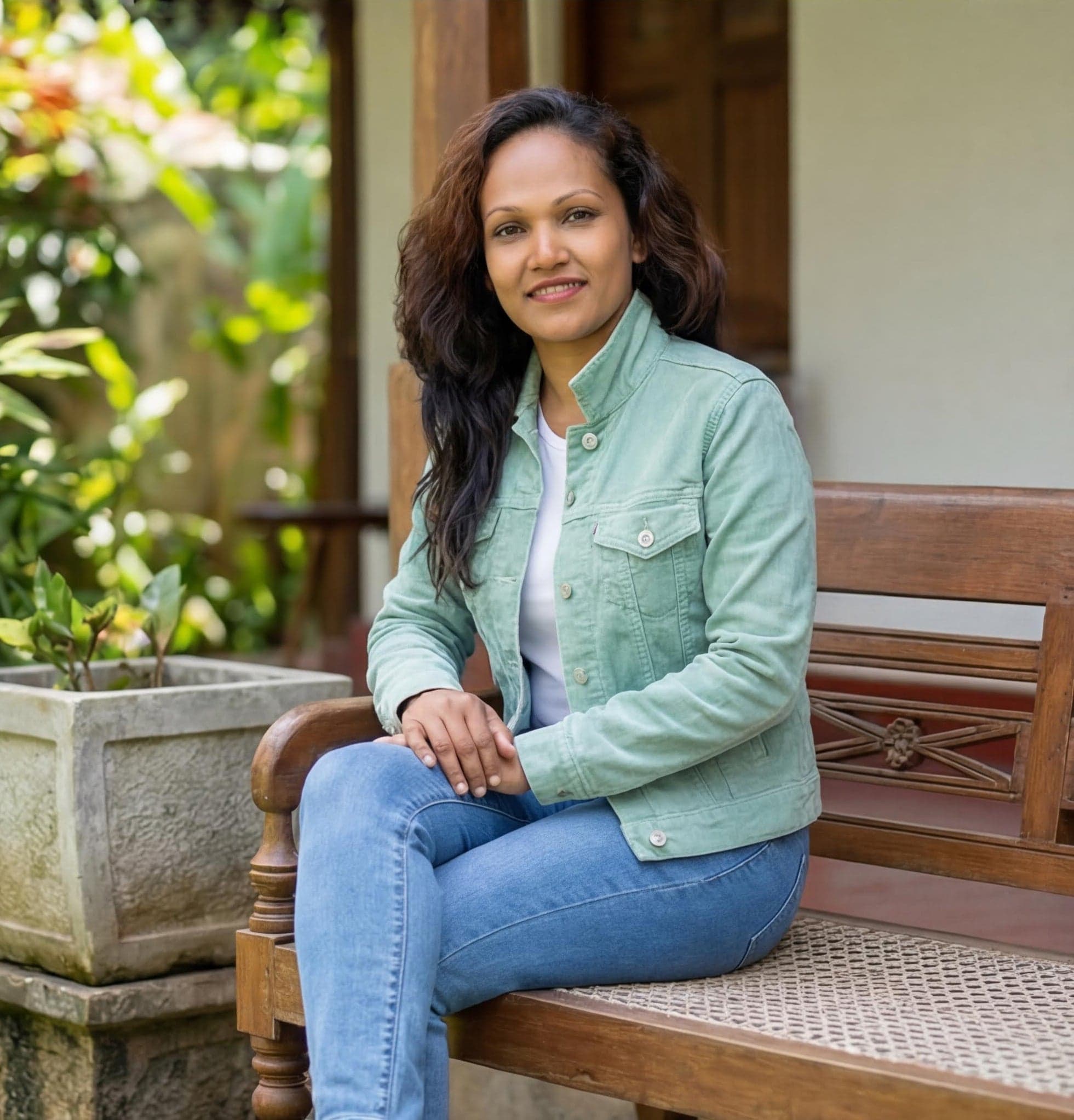 THE ORIGINAL LIGHT GREEN COLOR DENIM JACKET — image 4
