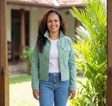 THE ORIGINAL LIGHT GREEN COLOR DENIM JACKET