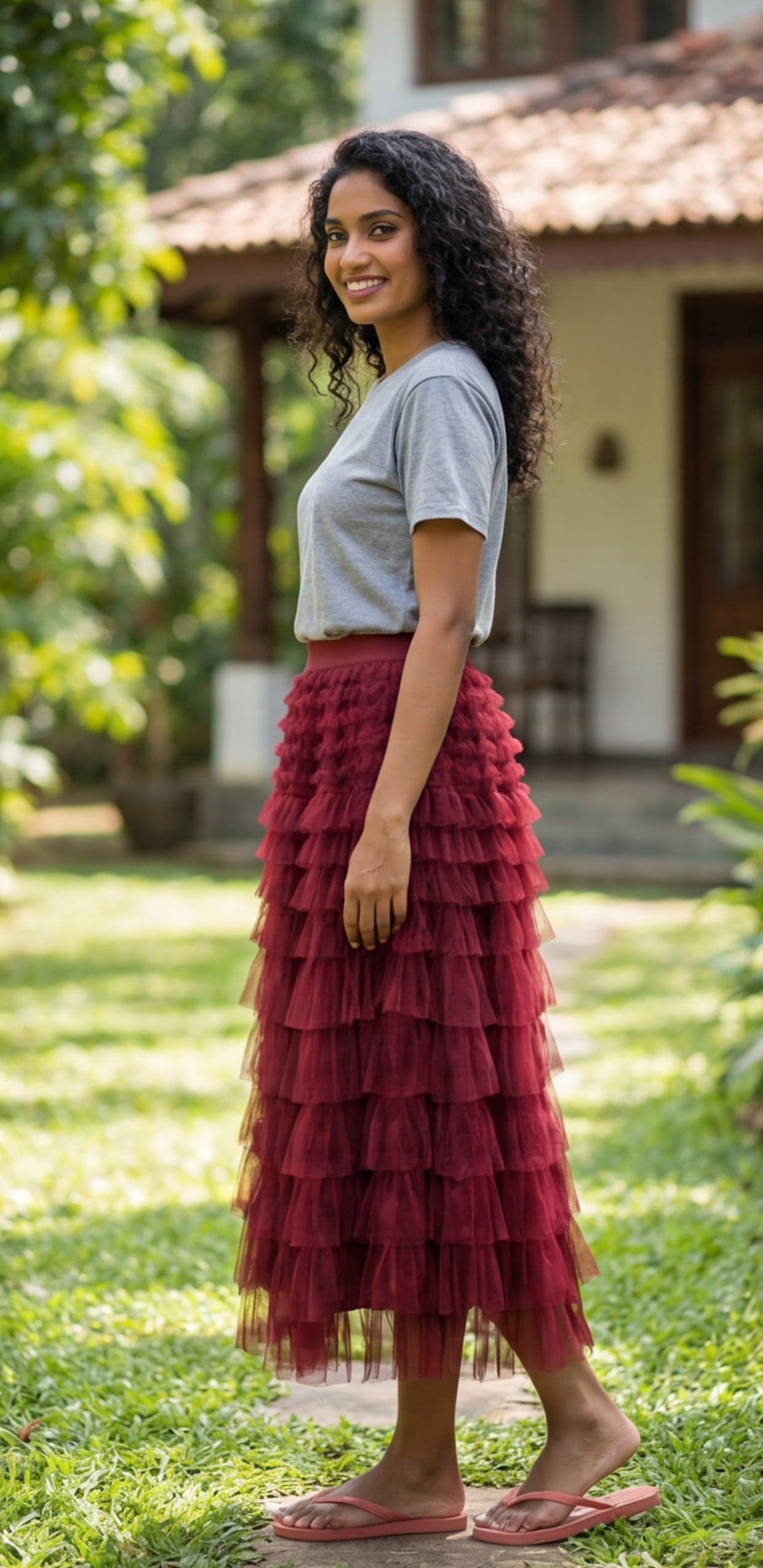 Merun Ruffle Skirt — image 4