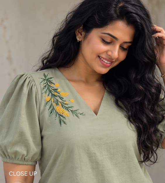 Women's Olive Green Midi Dress Sri Lanka — image 3