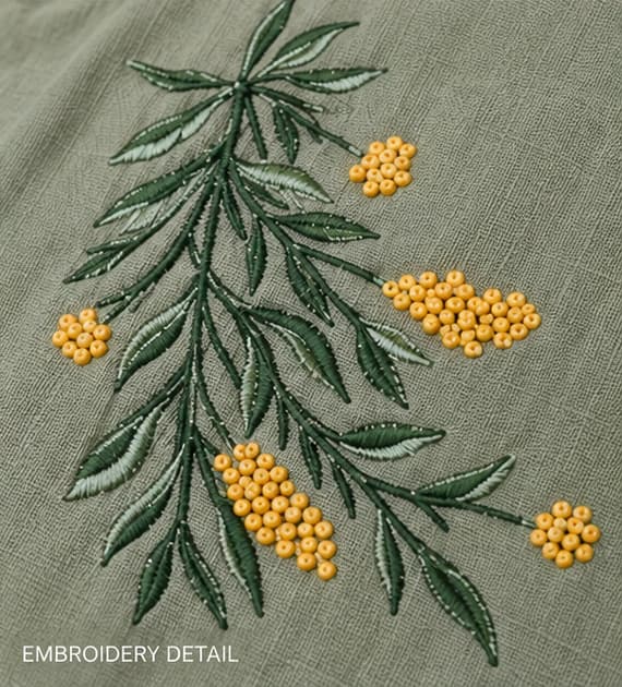 Women's Olive Green Midi Dress Sri Lanka — image 4