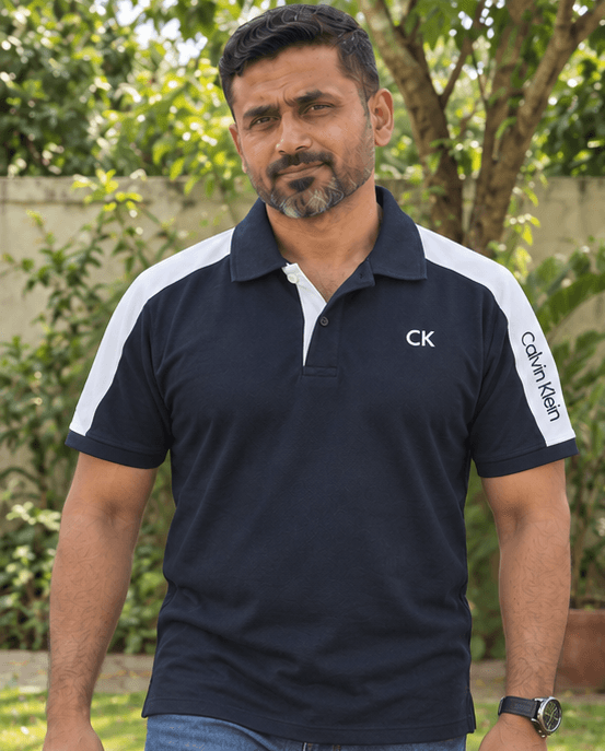 Mens Navy Calvin Klein Polo Shirt Sri Lanka