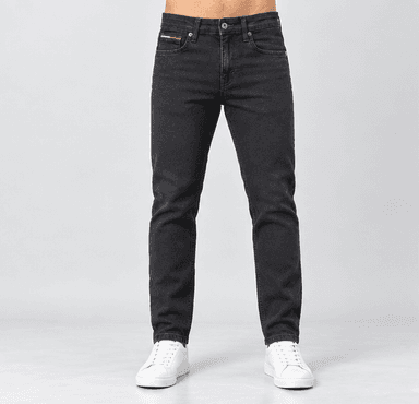 Tommy Hilfiger Men's Slim Fit Washed Black Jeans