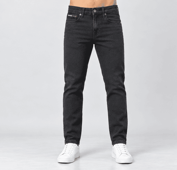 Tommy Hilfiger Men's Slim Fit Washed Black Jeans