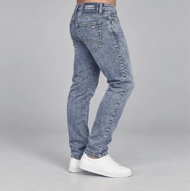 Tommy Hilfiger Steve Slim Fit Jeans | Light Acid Wash Denim — image 3