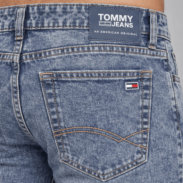 Tommy Hilfiger Steve Slim Fit Jeans | Light Acid Wash Denim — image 4