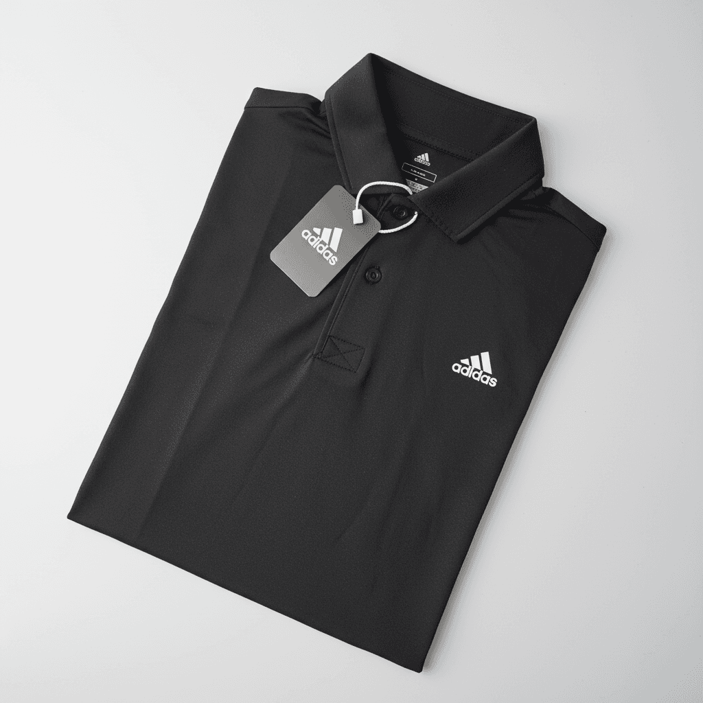 Mens Black Adidas Polo Shirt Sri Lanka — image 4