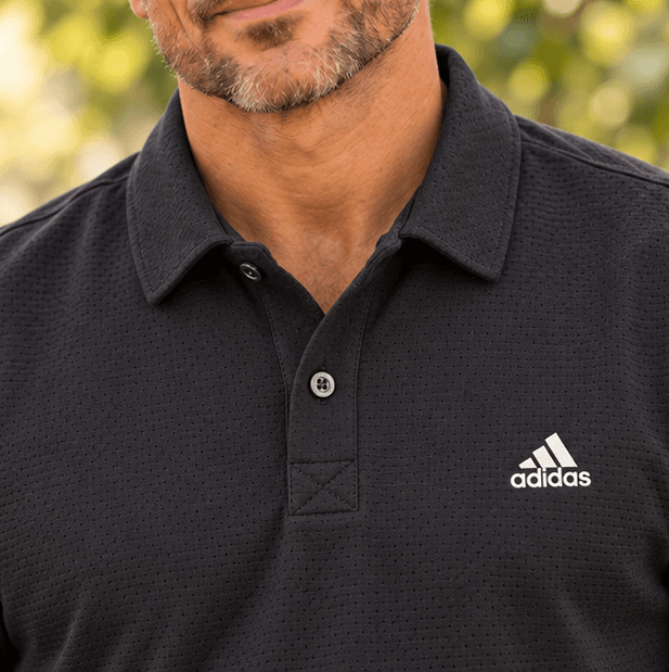 Mens Black Adidas Polo Shirt Sri Lanka — image 3