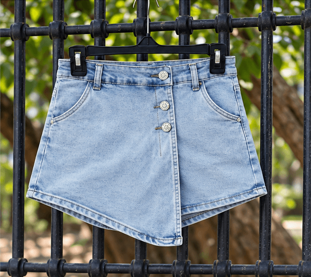 Women's Light Blue Denim Skort Sri Lanka — image 3