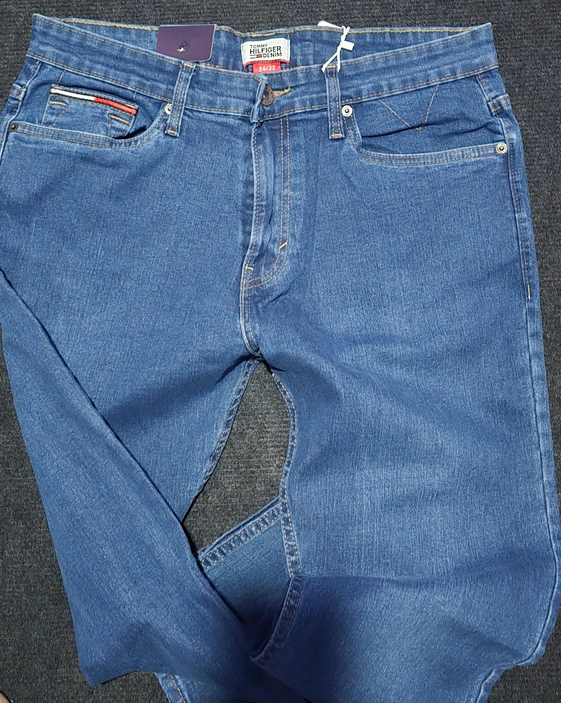 Tommy Hilfiger Men's Steve Slim Fit Jeans - Classic Blue Denim — image 4
