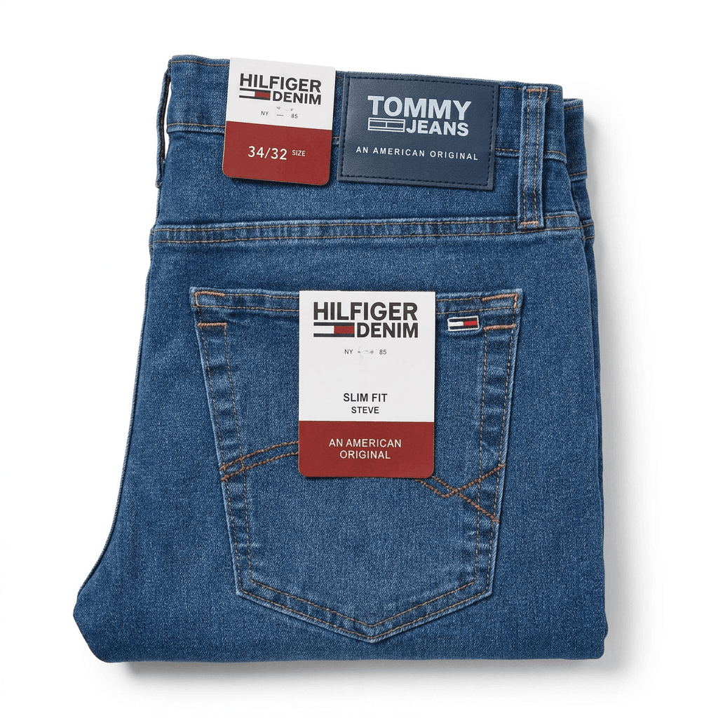 Tommy Hilfiger Men's Steve Slim Fit Jeans - Classic Blue Denim — image 3