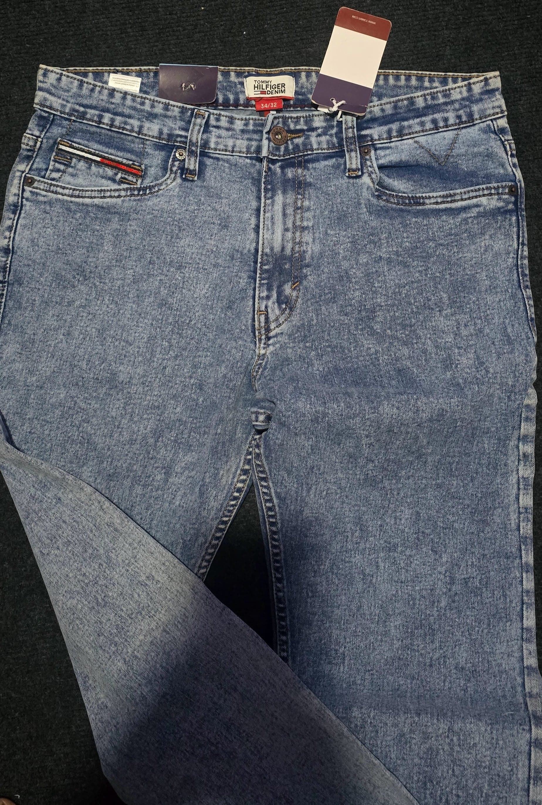 Tommy Hilfiger Steve Slim Fit Jeans | Light Acid Wash Denim — image 5