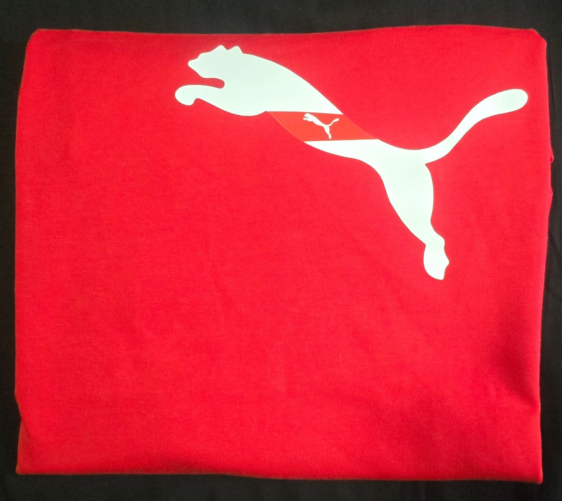 Puma Men's Big Cat Logo Performance T-Shirt in Red | Athletic Tee — image 5