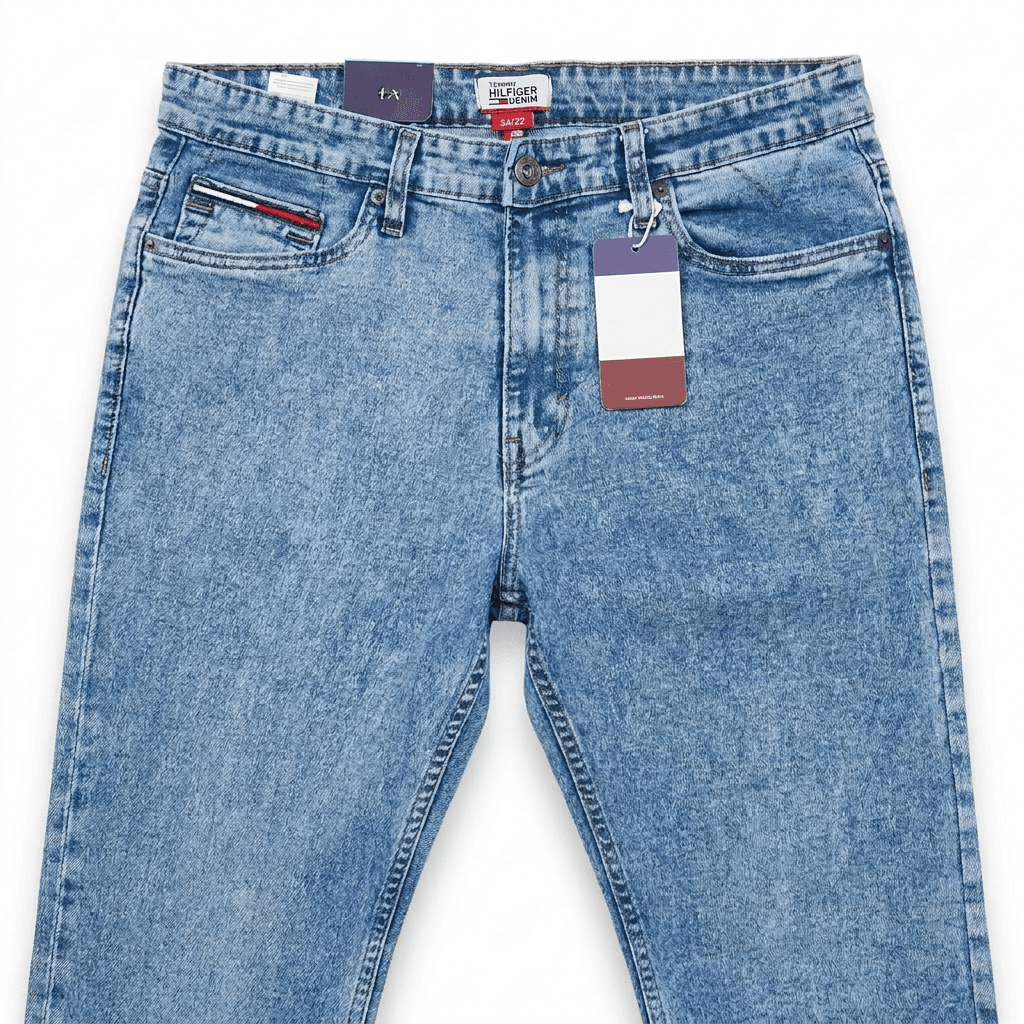 Tommy Hilfiger Steve Slim Fit Jeans | Light Acid Wash Denim — image 4