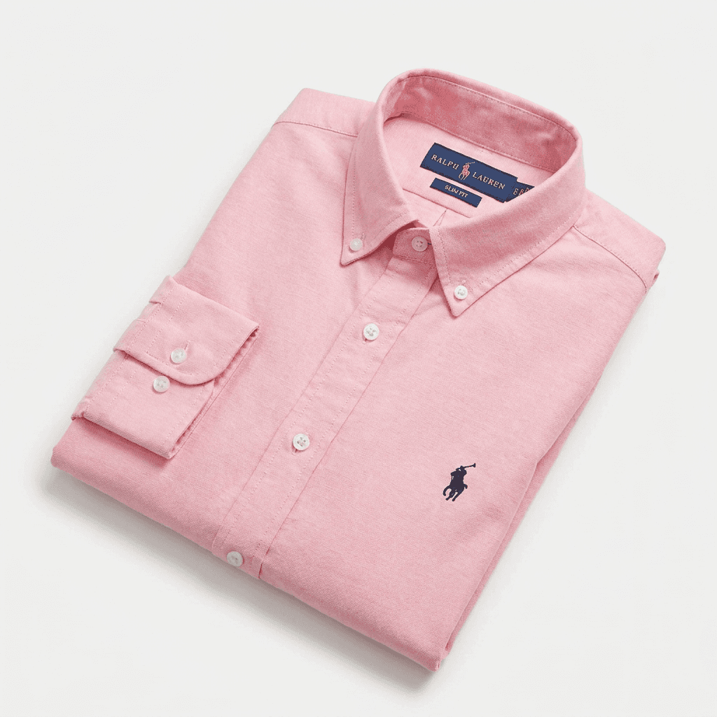 Ralph Lauren Men's Slim Fit Pink Oxford Shirt Long Sleeve — image 2