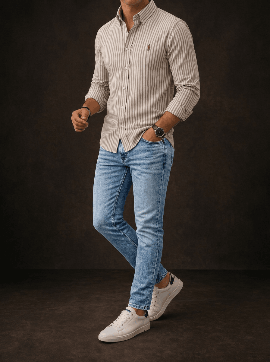 Tommy Hilfiger Steve Slim Fit Jeans | Light Acid Wash Denim