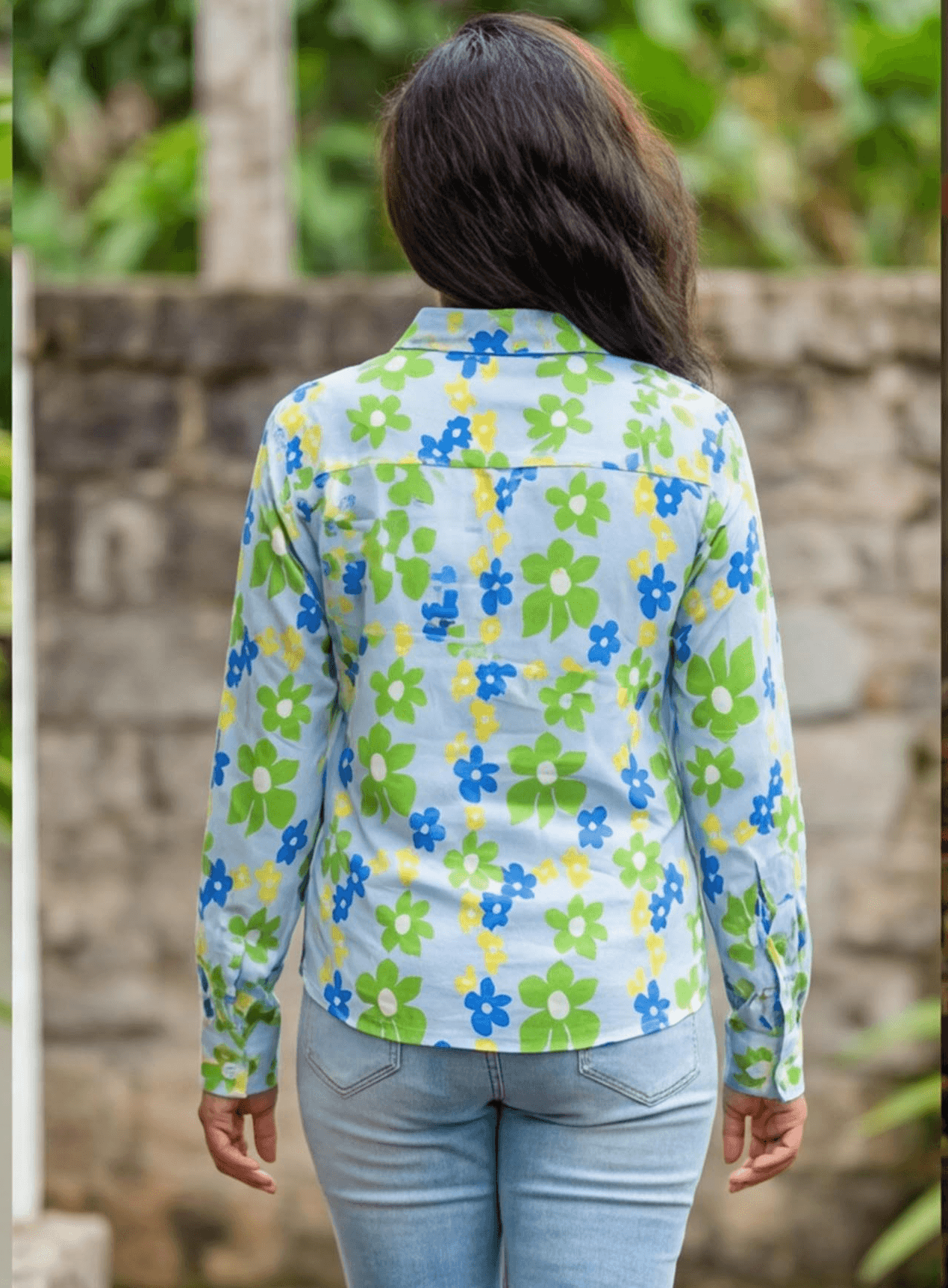 Women top blouse from omaya brand - floral print — image 4
