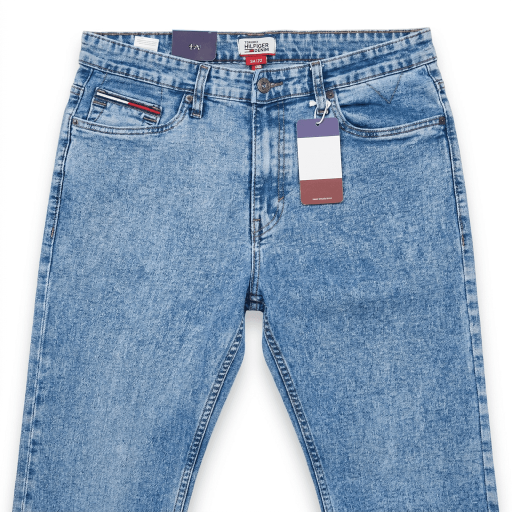 Tommy Hilfiger Steve Slim Fit Jeans | Light Acid Wash Denim — image 2