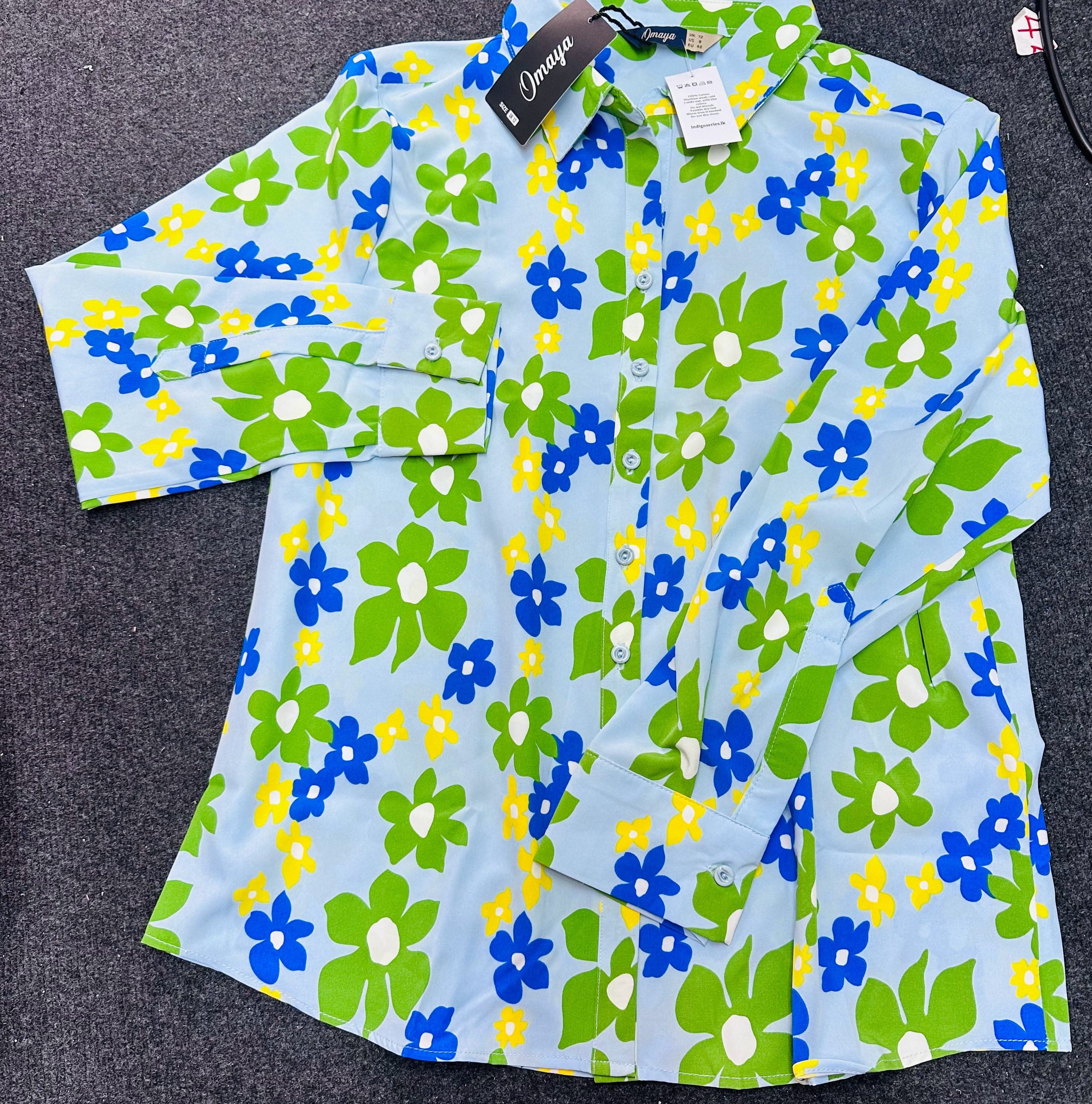 Women top blouse from omaya brand - floral print — image 2