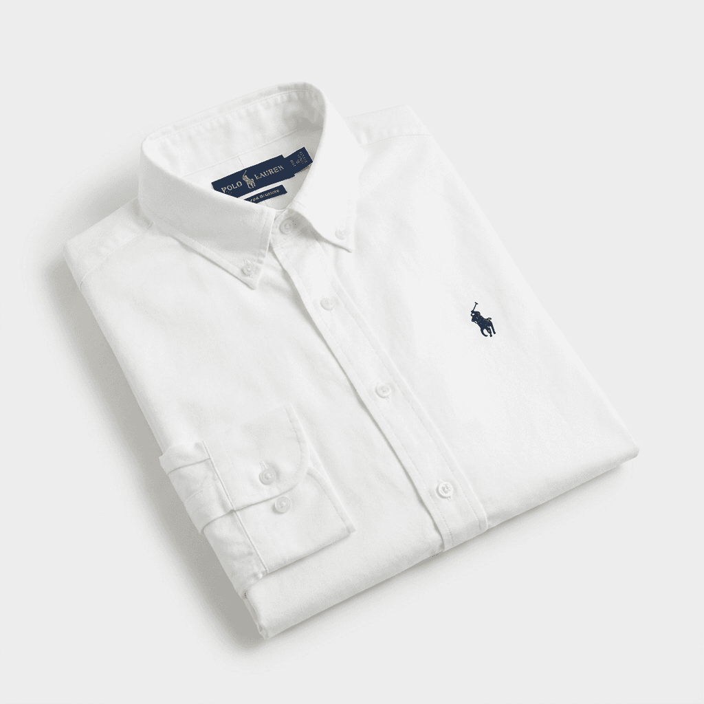 Ralph Lauren Men's White Slim Fit Oxford Shirt | Classic Style — image 2