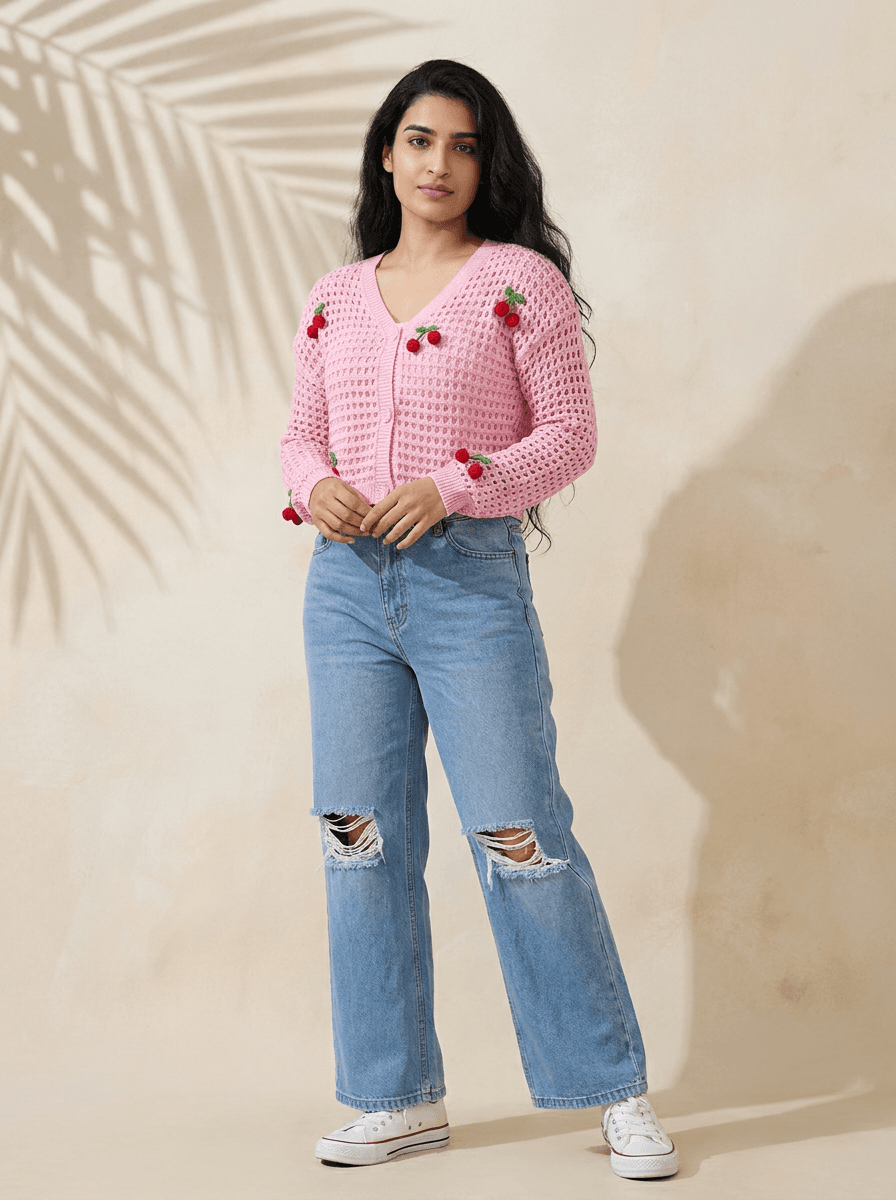 Ripped Wide Leg Jeans - High Waisted Denim for Women | Sizes 28-36