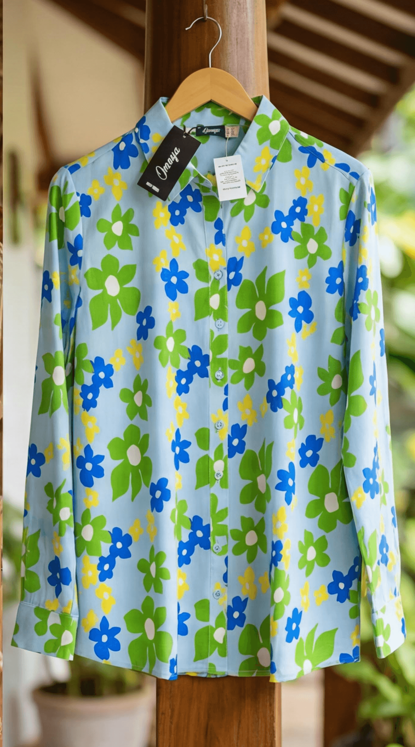 Women top blouse from omaya brand - floral print — image 6