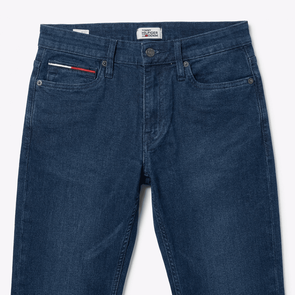 Tommoy Men's Slim Fit Dark Wash Denim Jeans | Classic American Style — image 2