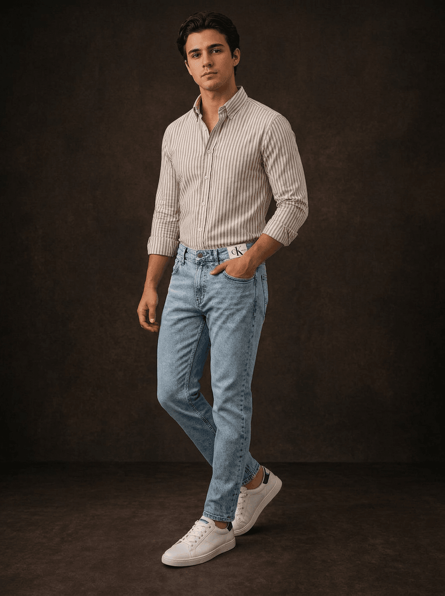 Calvin Klein Men's Slim fit Acid Wash Jeans