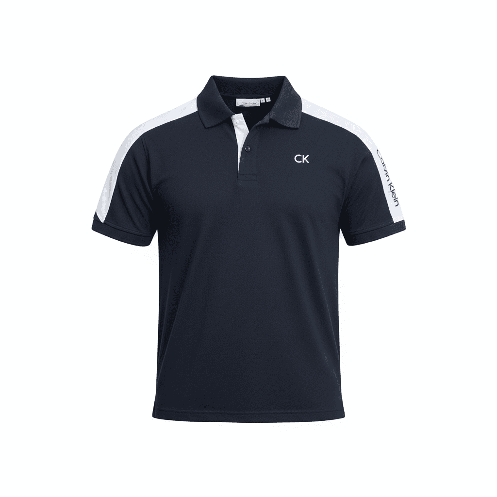 Mens Navy Calvin Klein Polo Shirt Sri Lanka — image 3