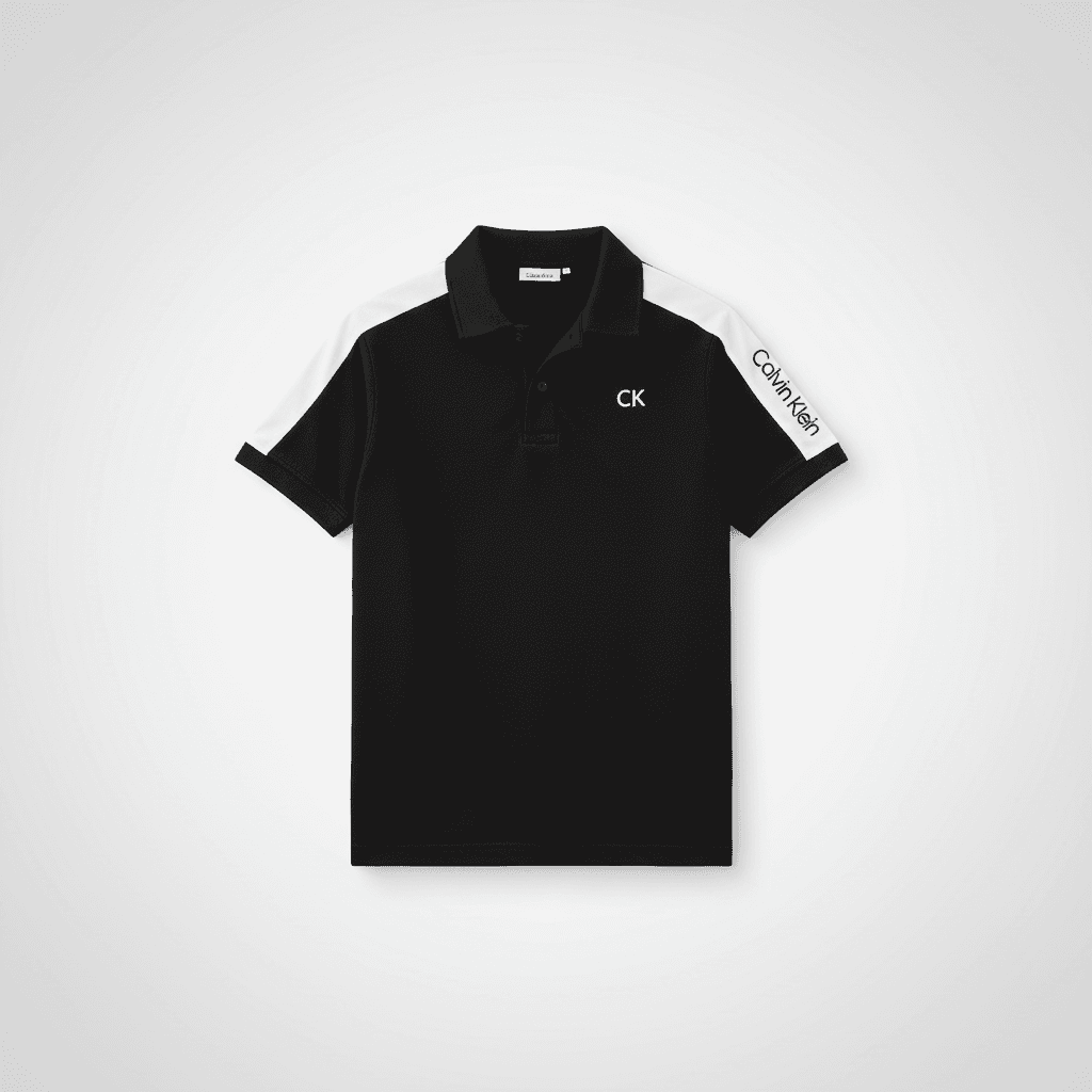 Mens Black Calvin Klein Polo Shirt Sri Lanka — image 5