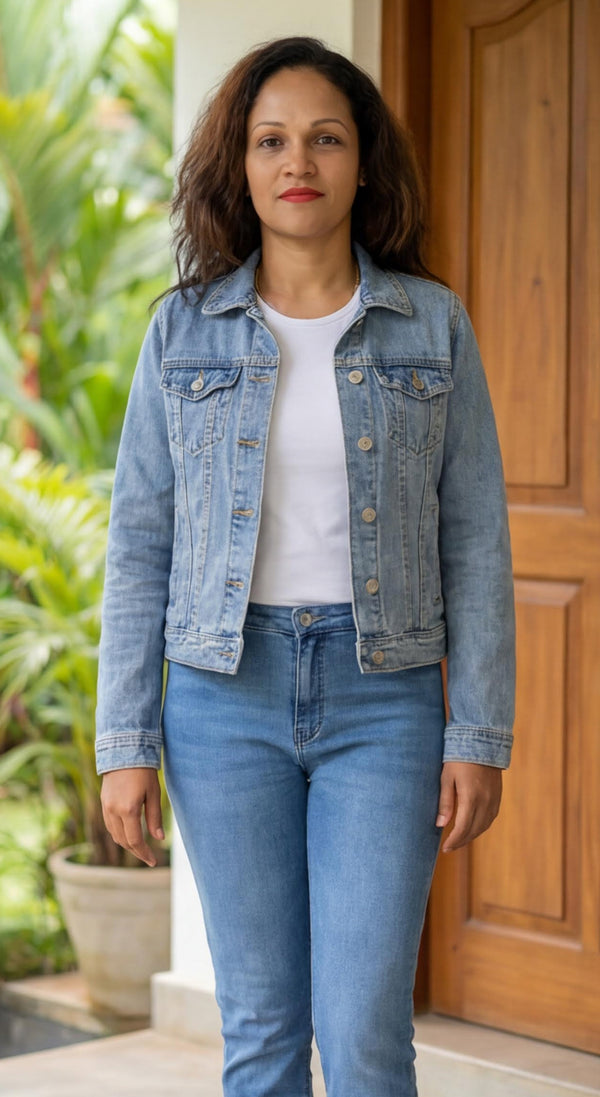 Light blue denim jacket