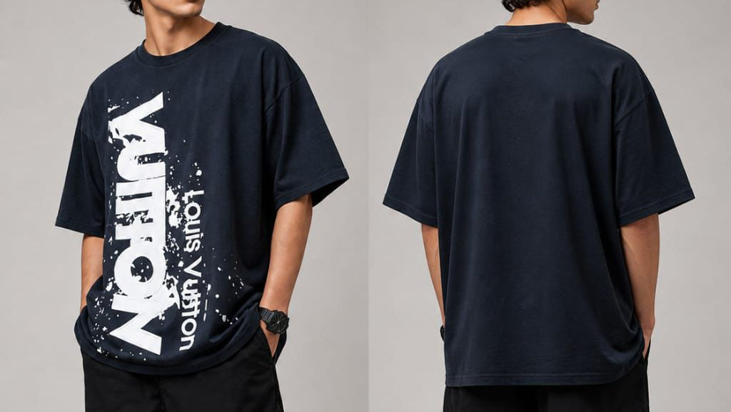 Men's Louis Vuitton Oversized T-Shirt | Indigo Series Sri Lanka