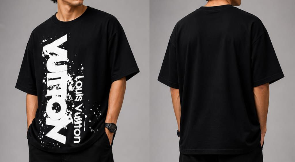 Men's Louis Vuitton Oversized T-Shirt | Indigo Series Sri Lanka