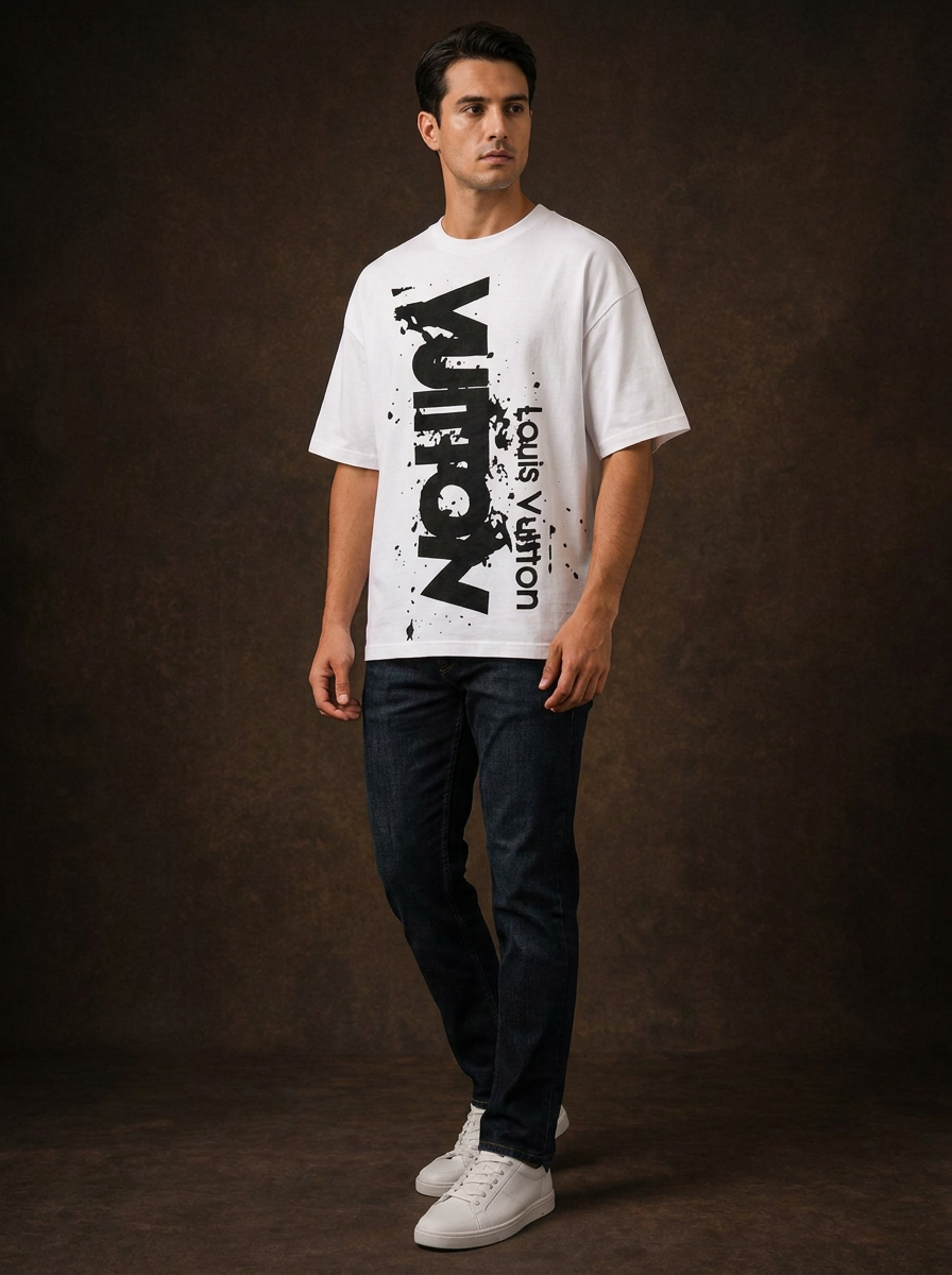Men's Louis Vuitton Oversized T-Shirt | Indigo Series Sri Lanka