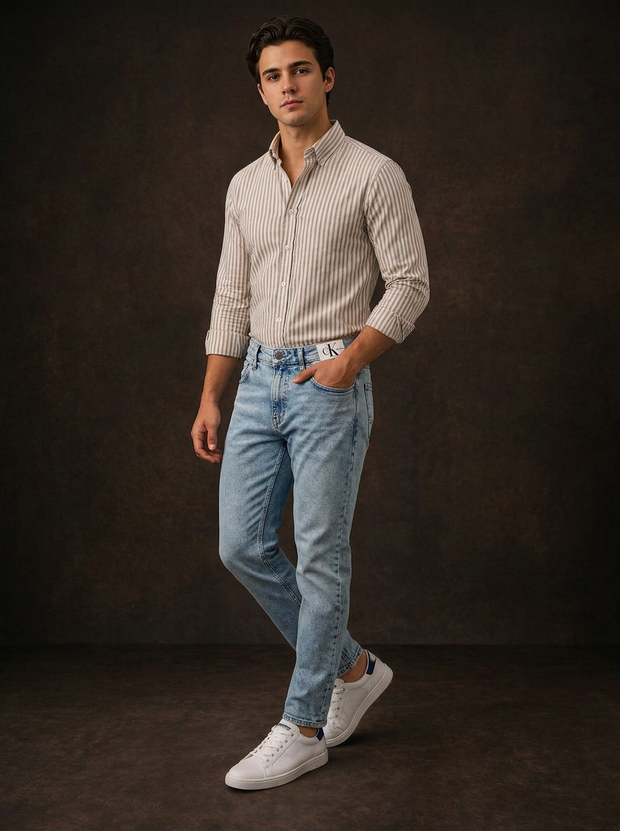 Calvin Klein Men's Slim fit Acid Wash Jeans — image 1