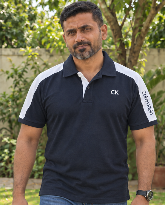 Mens Navy Calvin Klein Polo Shirt Sri Lanka — image 1