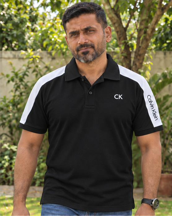 Mens Black Calvin Klein Polo Shirt Sri Lanka — image 1