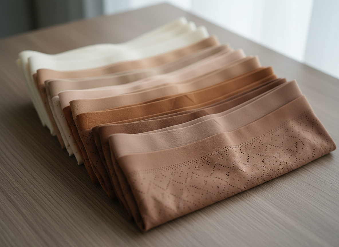Seamless underwear guide showing breathable fabrics for tropical climates