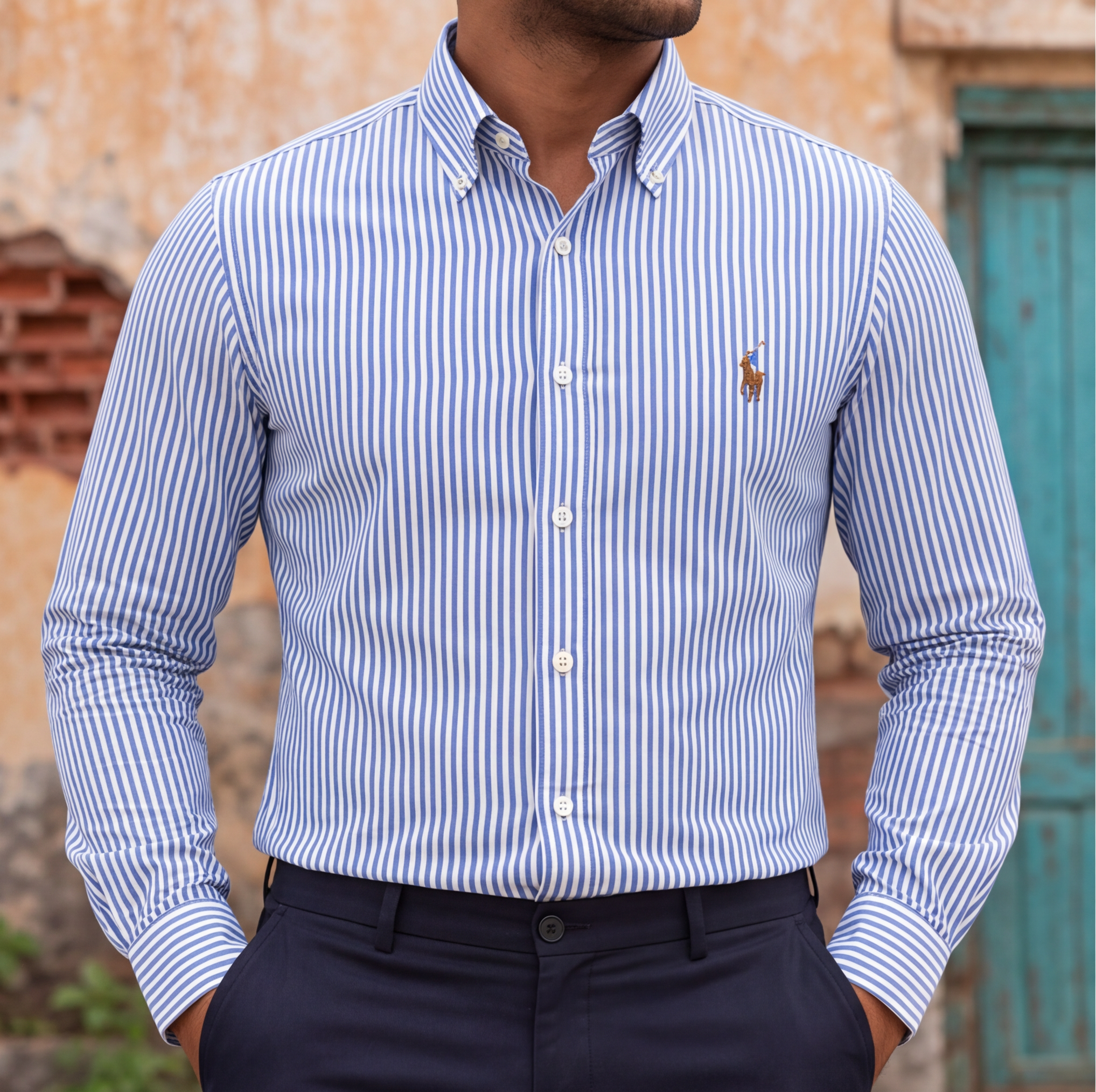 Ralph Lauren Blue Stripe Shirt Sri Lanka — image 1